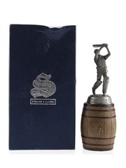 Sterling & Classic Cricketer Figurine Cork Stopper