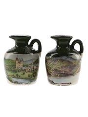 Lindisfarne Glen Fiona Ceramic Decanter Balmoral Castle & In The Trossachs 2 x 4.75cl / 40%