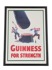 Guinness Print Guinness For Strength 22cm x 31cm