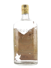 Gordon's Dry Gin Spring Cap Bottled 1950s-1960s - Wax & Vitale 75cl