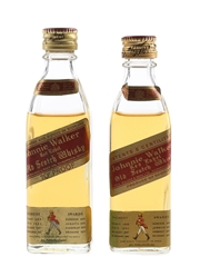 Johnnie Walker Red Label Bottled 1970s & 1980s 2 x 5cl / 40%