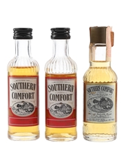 Southern Comfort Bottled 1980s 3 x 4.7cl-5cl
