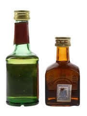 Atholl Brose & Gran Dyc Licor De Whisky Bottled 1970s-1980s 2 x 5cl / 35%