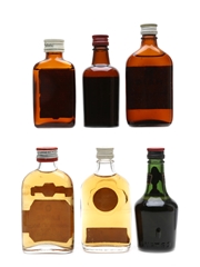 Blended Scotch Whisky Miniatures Bottled 1970s - Ballantine's, Haig, Vat 69 6 x 5cl / 40%