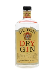 Buton Dry Gin Bottled 1950s 75cl