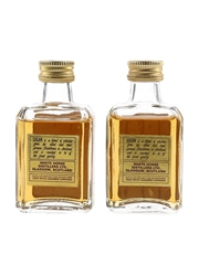 Logan De Luxe Bottled 1980s - White Horse Distillers 2 x 5cl
