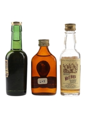 J&B, Robbie Burns & White Horse Bottled 1960s 3 x 4.7cl-5cl / 43%