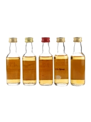 Assorted Blended Whisky Bottled 1970s & 1980s 5 x 5cl / 40%