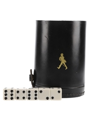 Johnnie Walker Leather Dice Cup  10.5cm Tall