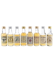 Assorted Strachan Blended Scotch Whisky Bottled 1980s 8 x 5cl / 40%