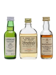 3 x Single Malt Scotch Whisky Miniature 