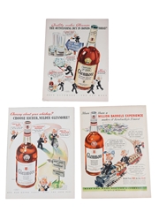 Glenmore 1941 - 1943 Advertising Prints 3 x 37cm x 26cm