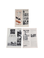 Old Crow 1940s Advertising Prints 3 x 36cm x 28cm