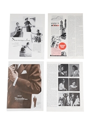Old Fitzgerald 1950s Advertising Prints 4 x 36cm x 28cm