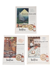 Old Thompson Brand 1947-1948 Advertising Prints 3 x 36cm x 26cm