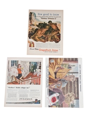 Philadelphia 1943-1945 Advertising Prints 3 x 36cm x 26cm