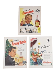 Sunny Brook Brand 1947-1948 Advertising Prints 3 x 36cm x 26cm
