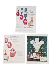 Three Feathers 1947-1948 Advertising Prints 3 x 36cm x 26cm