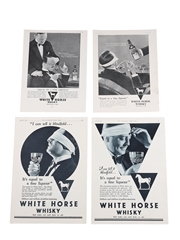 White Horse 1933-1934 Advertising Prints 4 x 36cm x 26cm