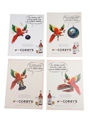 Corby's Reserve 1950-1951 Advertising Prints 4 x 36cm x 26cm