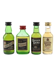 Black Bottle & Queen Anne Bottled 1970s & 1980s 4 x 4.7cl-5cl / 40%