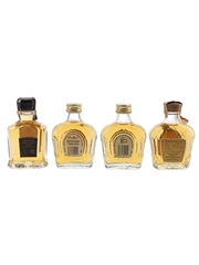 Crown Royal & Canadian Club Bottled 1970s-1980s 4 x 5cl / 40%