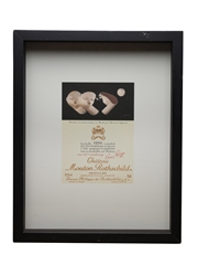 Chateau Mouton Rothschild 1986 Framed Label Print