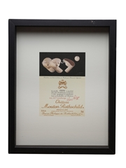 Chateau Mouton Rothschild 1986 Framed Label Print Bernard Sejourne 31cm x 41cm