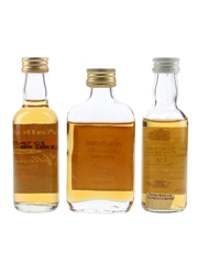 Pride Of Lowlands, Strathconon & Walkers 12 Year Old Bottled 1980s & 1990s 3 x 5cl / 40%