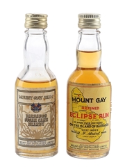 Mount Gay Barbados Sugar Cane Brandy & Eclipse Bottled 1970s 2 x 5cl / 43%