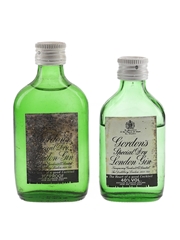 Gordon's Special Dry Gin Bottled 1970s 2 x 3cl & 5cl / 40%