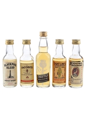 Assorted Blended Scotch Whisky Bottled 1990s 5 x 5cl / 40%