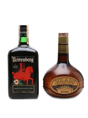 Herrenberg Liquore D'erbe & Solado Gran Mandarino Bottled 1970s - 1980s 2 x 75cl / 40%