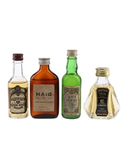 Chivas Regal, Inver House, Haig Gold Label & Something Special Bottled 1970s-1980s 4 x 5cl