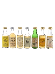 Assorted Blended Scotch Whisky Bottled 1990s 7 x 5cl / 40%