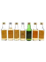 Assorted Blended Scotch Whisky Bottled 1990s 7 x 5cl / 40%