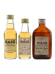 Haig's Gold Label & Five Star Bottled 1980s 3 x 5cl / 40%