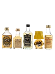 House Of Lords Deluxe 8 Year Old, Label 5, Macleod's, Hot Toddy & Pig's Nose Bottled 1970s-1980s 5 x 5cl / 40%