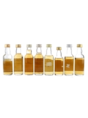 Assorted Blended Scotch Whisky Bottled 1980s & 1990s 8 x 4.7cl-5cl / 40%
