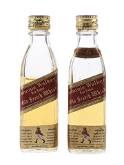 Johnnie Walker Red Label Bottled 1970s-1980s 2 x 4.7cl / 40%