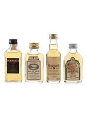 Assorted 8 Year Old Blended Scotch Whisky Bottled 1980s 4 x 5cl / 40%
