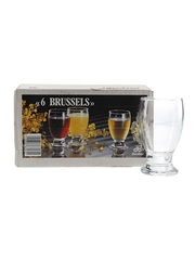Durobor Brussels Beer Glasses  6 x 10cm Tall