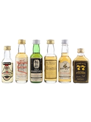 Assorted Blended Scotch Whisky Bottled 1980s 6 x 3cl-5cl / 40%