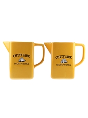 Cutty Sark Water Jugs  2 x 15.5cm Tall