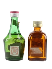 Benedictine Dom & Cointreau Bottled 1970s-1980s 2 x 5cl / 40%