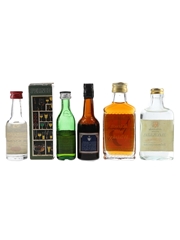 Bolskummel, Kirsch Mit Whisky, Rakija Lozovaca, Peter Heering & Pernod Fills Bottled 1970s-1980s 5 x 2.8cl-5cl