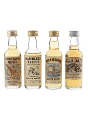 Inebriated Newt, Rambler's Rescue 10 Year Old, Steamboats & Wild Oats Bottled 1980s-1990s 4 x 5cl / 40%