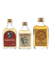 MacDonald's Glencoe 8 Year Old 100 Proof, George Baxter's & Glen Saunders Bottled 1970s-1980s 3 x 5cl