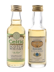 Celtic & Rangers Bottled 1990s 2 x 5cl / 40%