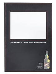 Black Bottle Whisky Mirror Self Portrait Of A Black Bottle Whisky Drinker 56cm x 41.5cm